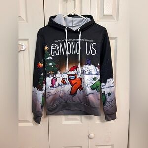 Boys Holiday Hoodie - Black and Gray